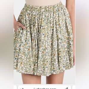 Xirena Romi Top and Cassidy Skirt Set in Ivory Floral
